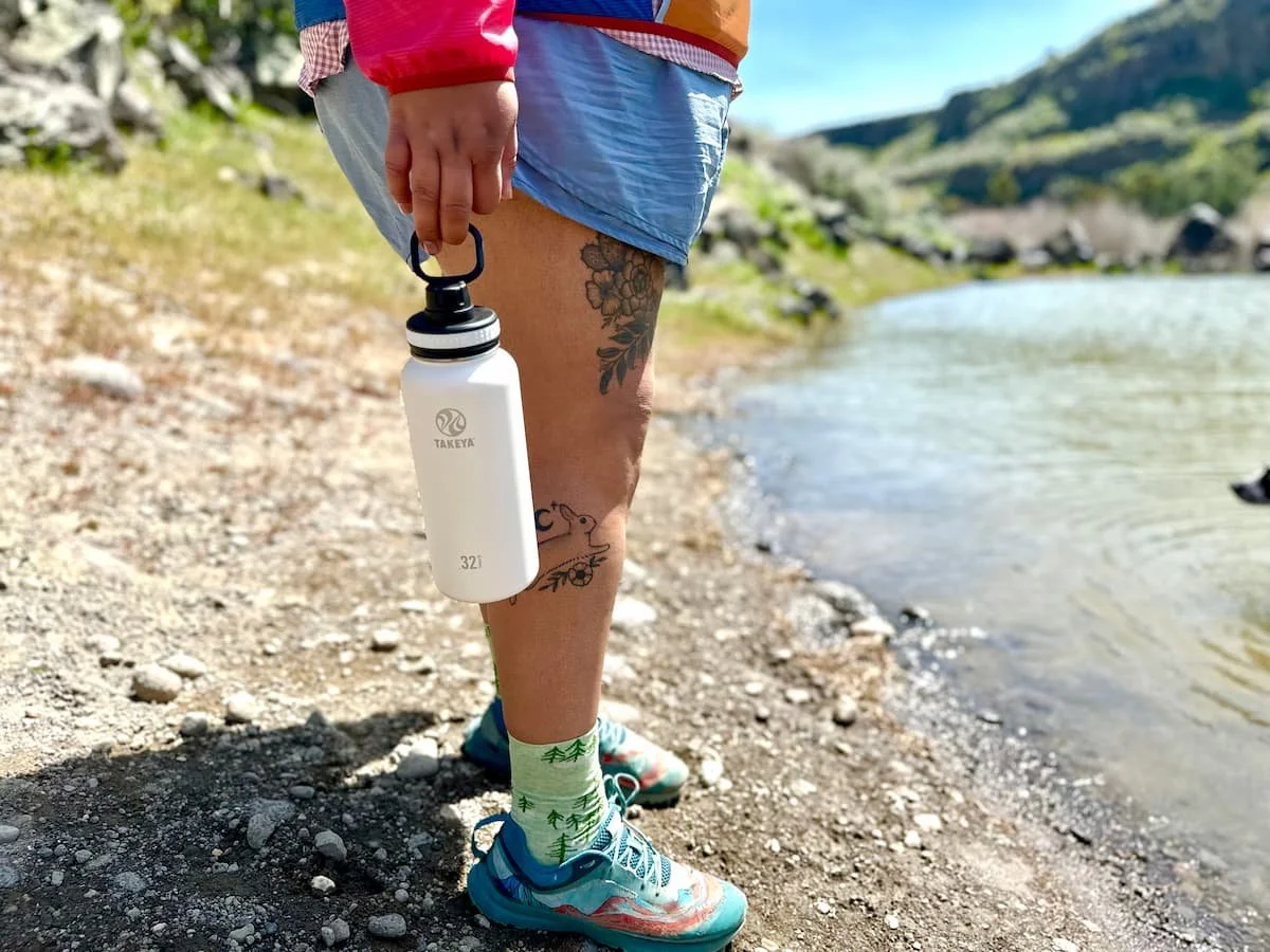 Backpacking water storage clearance